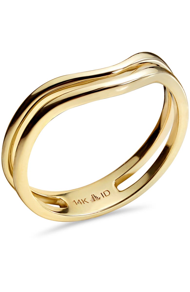 DEVATA Wishbone Arch Ring in 14K Gold, Alternate, color, Yellow Gold