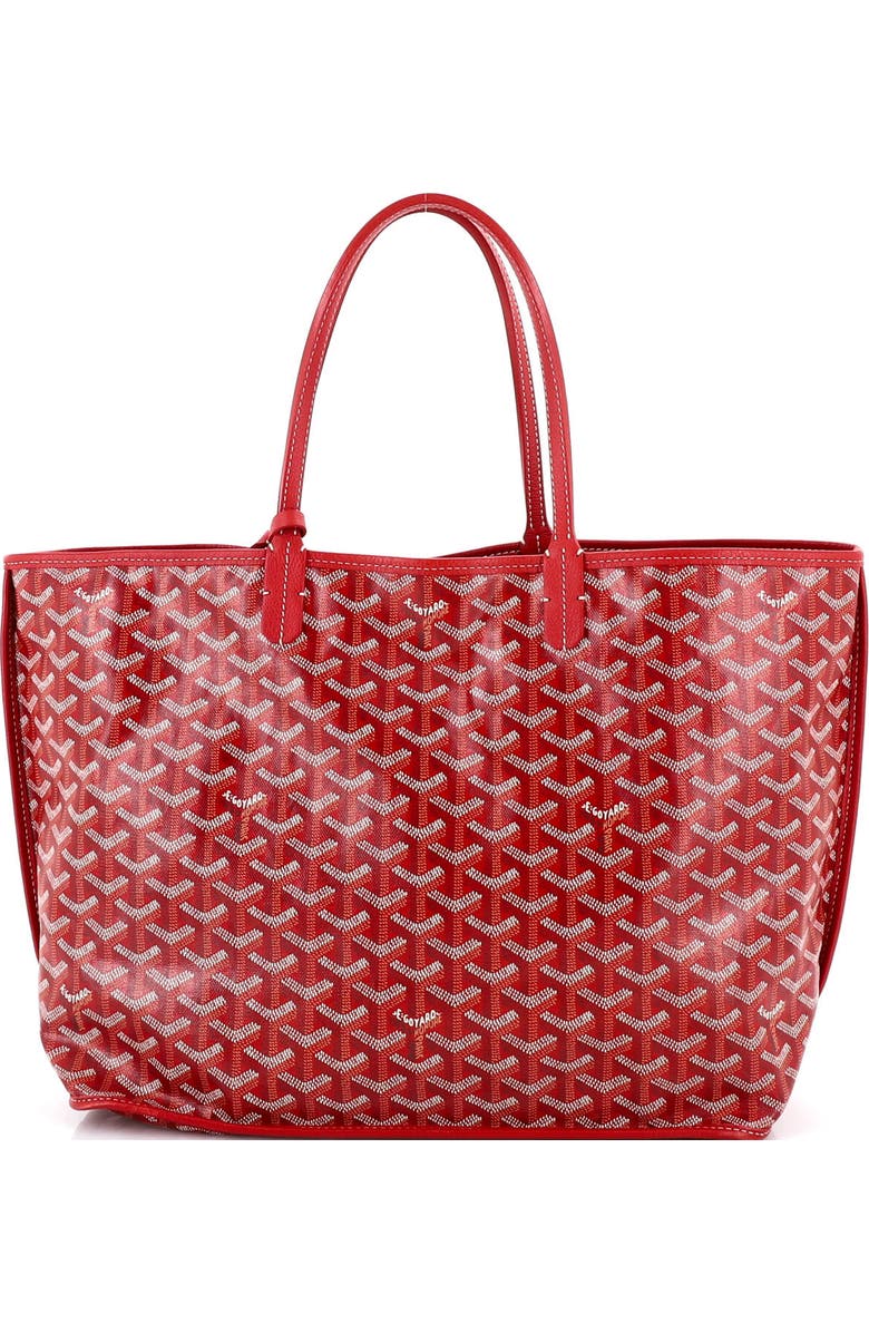 Pre-Owned Goyard Anjou Reversible Tote Coated Canvas PM, Main, color, Red