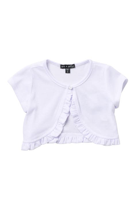 Ruffle Edge Cardigan Sweater (Little Girls)