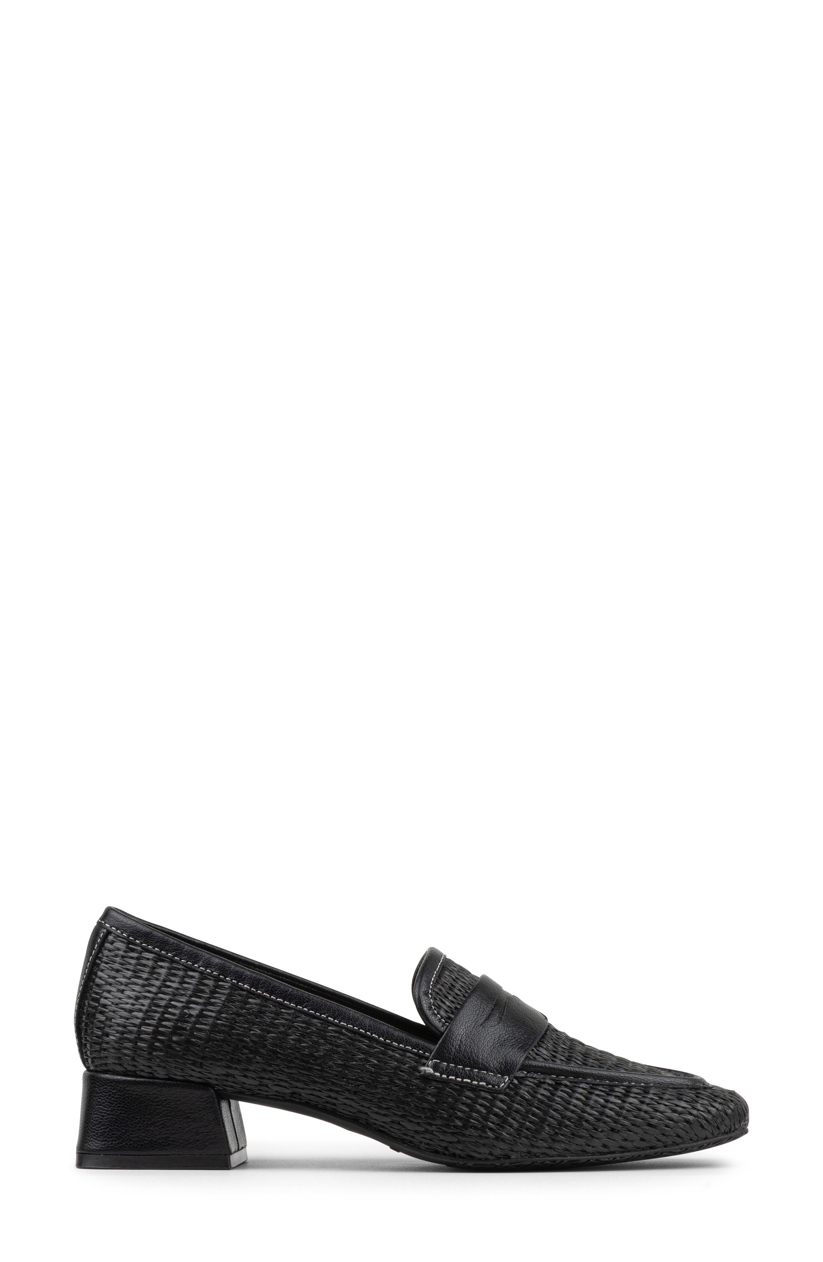 Donald Pliner Penny Loafer Pump, Alternate, color, Black