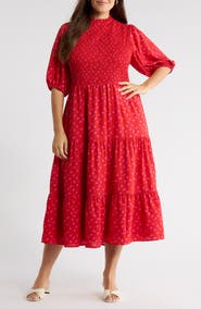 SUGARLIPS Tayla Bow Print Dress