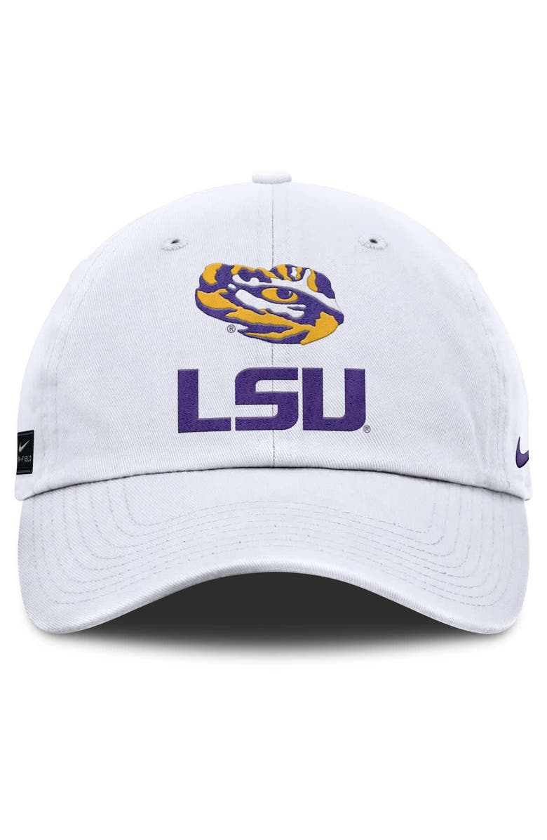Nike Men's Nike White LSU Tigers 2025 Sideline Club Adjustable Hat, Alternate, color, 