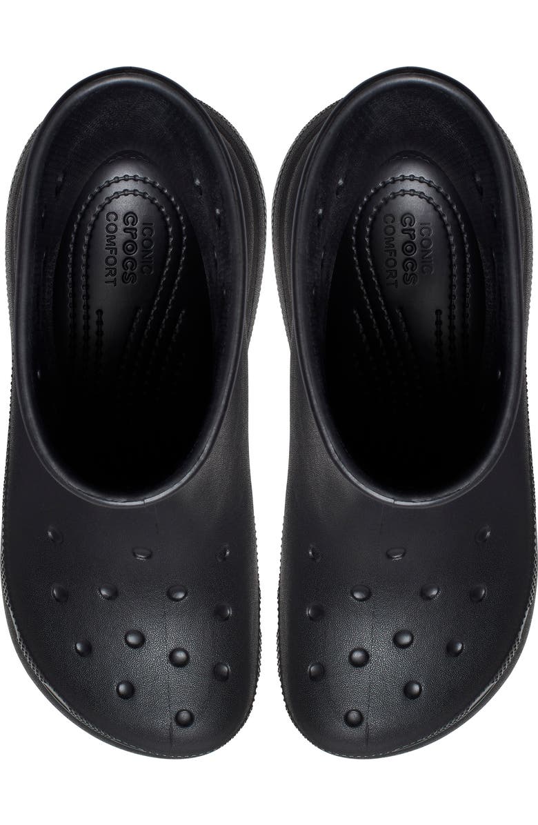 CROCS Gender Inclusive Crush Waterproof Platform Boot, Alternate, color,