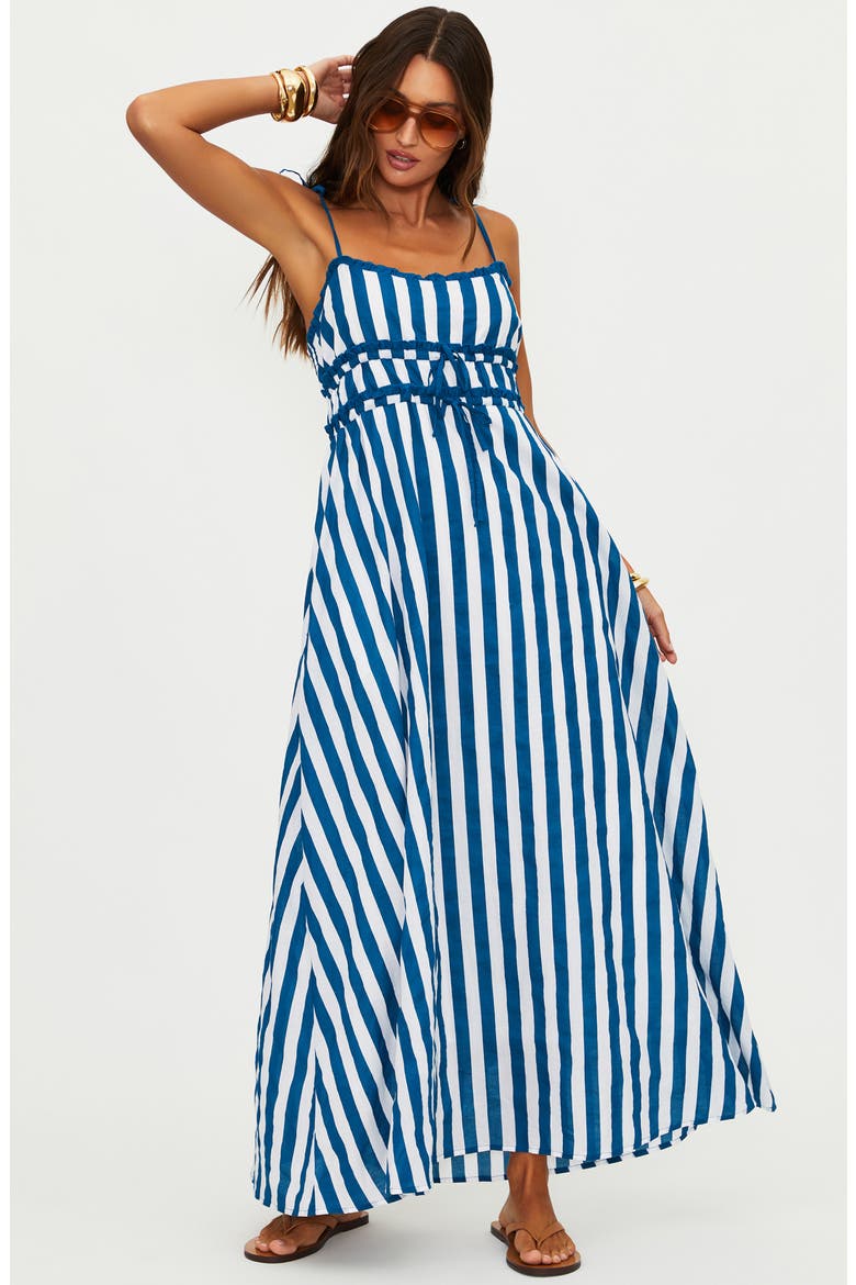 Levie Stripe Maxi Dress, Alternate, color, TWILIGHT TIDES STRIPES