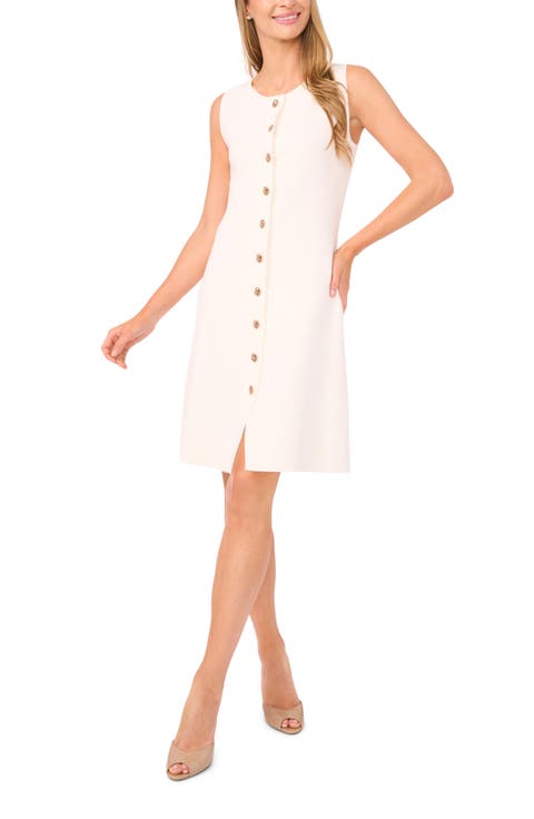 Lois Sleeveless Button-Up Minidress