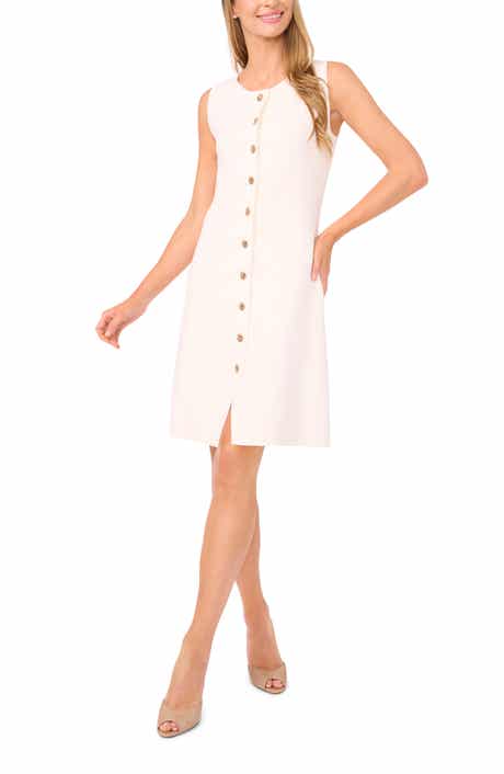 Lois Sleeveless Button-Up Minidress