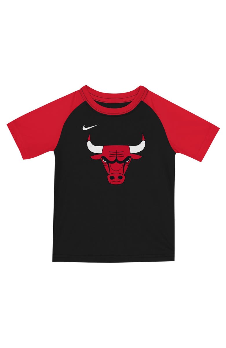 Nike Youth Nike Red/Black Chicago Bulls Practice T-Shirt & Shorts Set, Alternate, color, Red