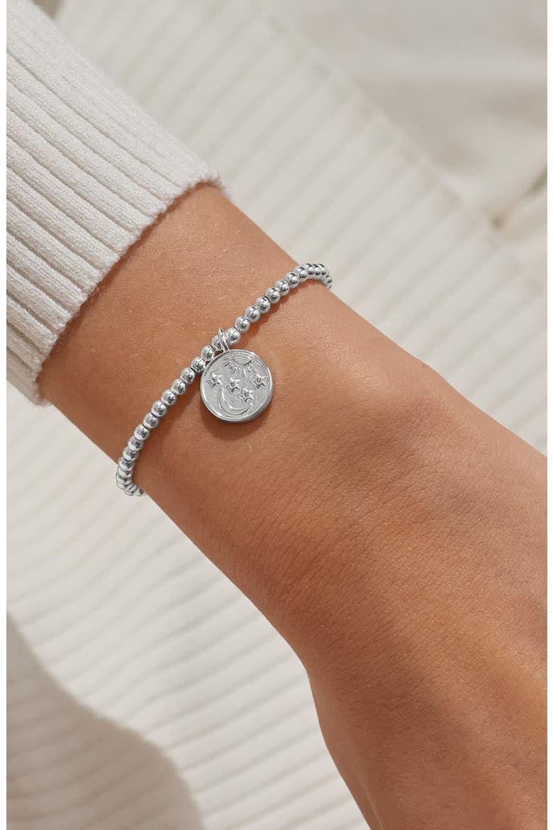 A Little 'You Are My Sun, My Moon, And All My Stars' Bracelet In Silver Plating, Alternate, color, Metallic Silver