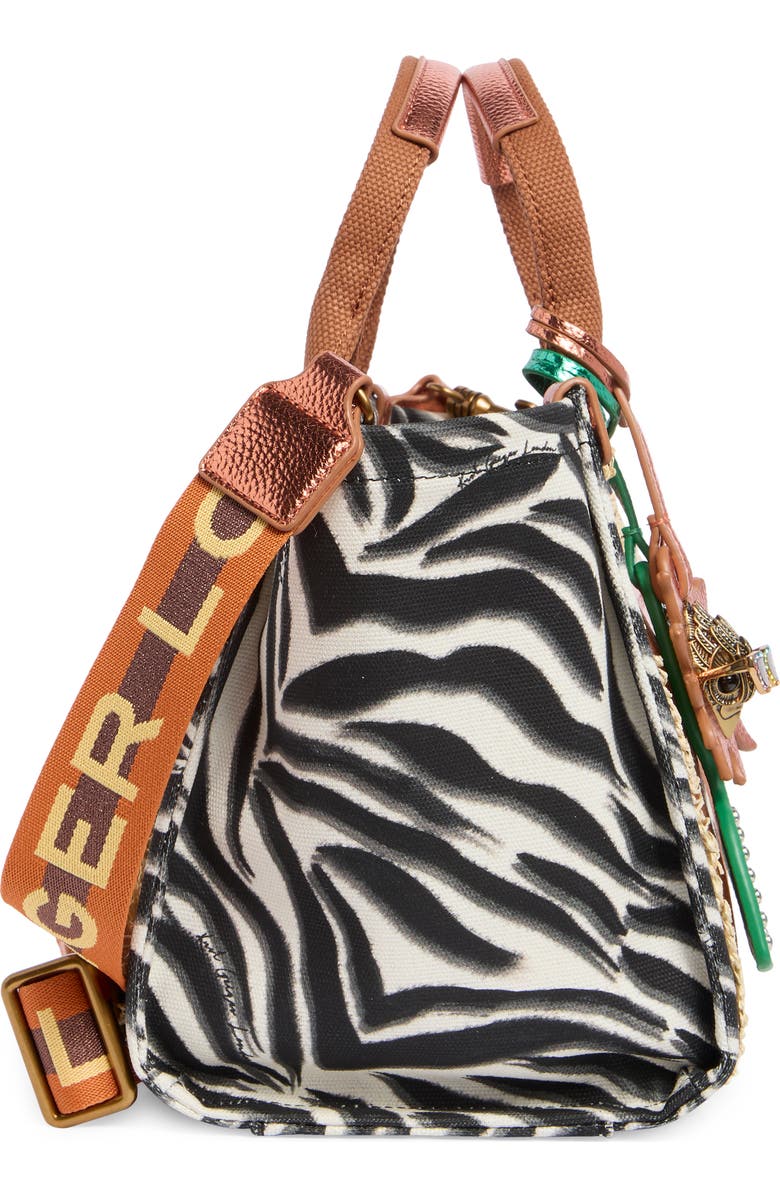 Kurt Geiger London Small Southbank Canvas Shopper, Alternate, color, Charcoal