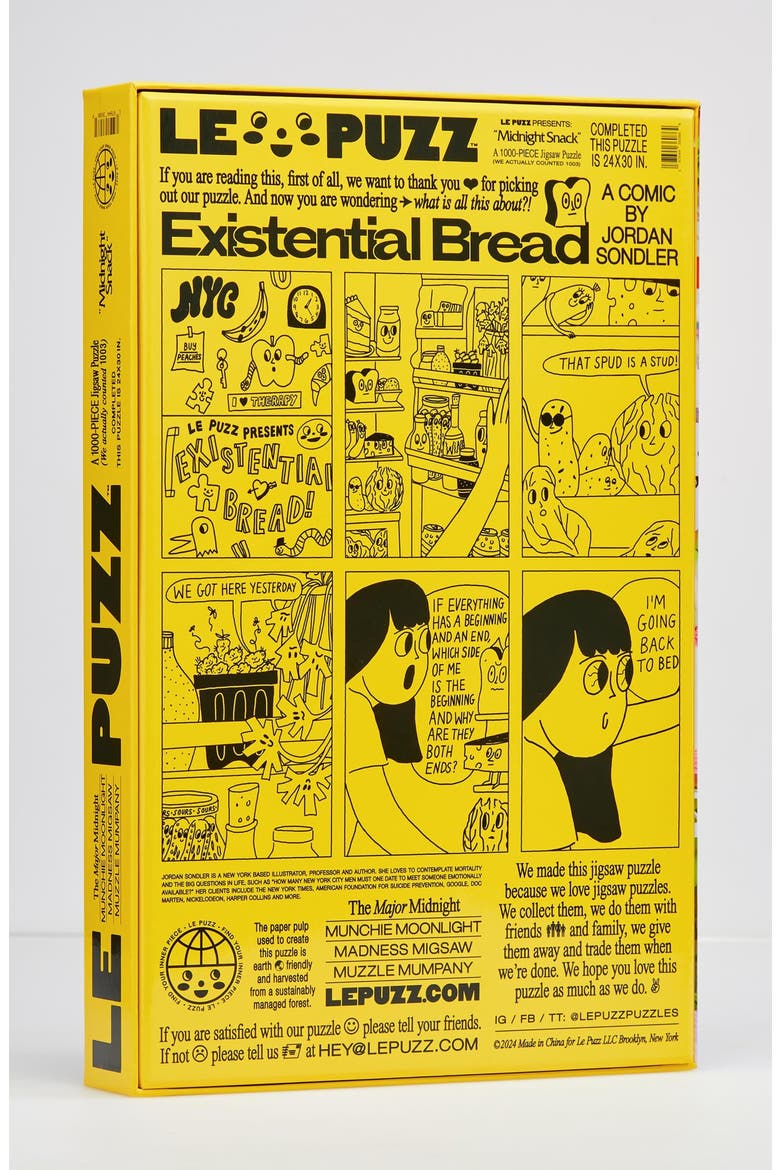 Midnight Snack 1000-piece Jigsaw Puzzle, Alternate, color, Yellow