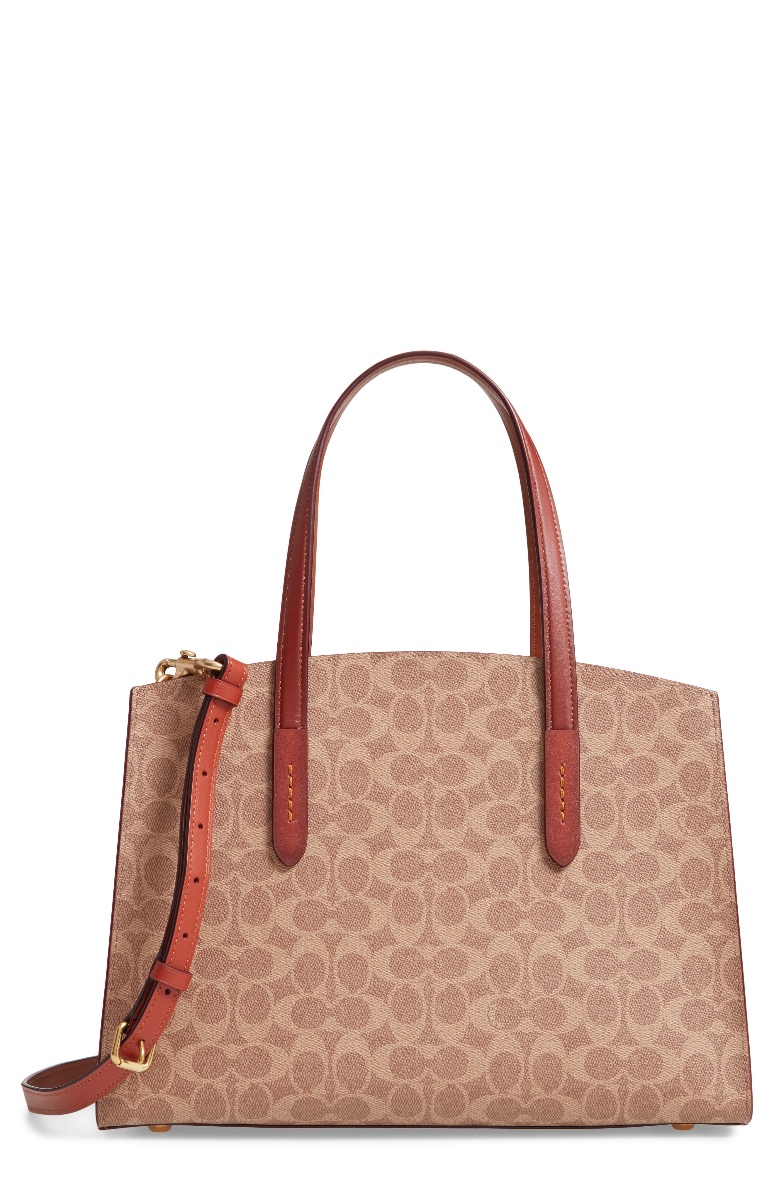 COACH Charlie Signature Canvas Tote, Main, color, 