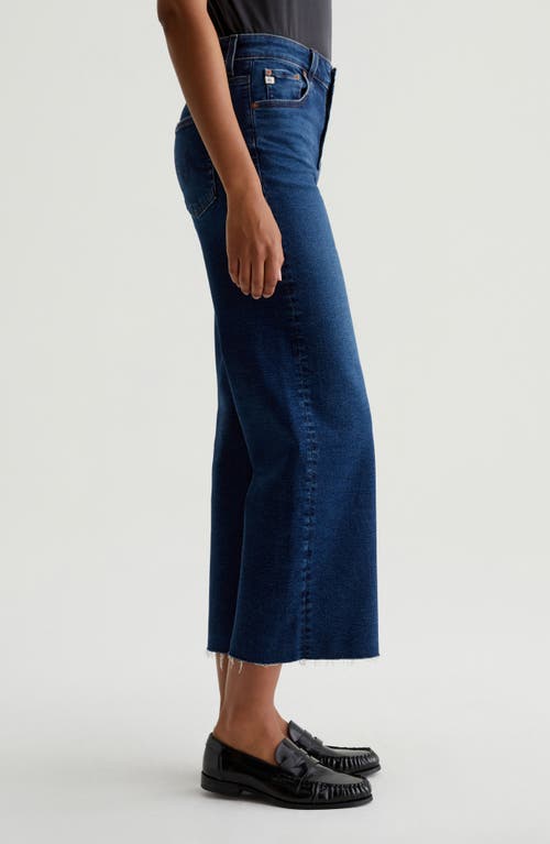 AG AG SAIGE RAW HEM HIGH WAIST ANKLE WIDE LEG JEANS 