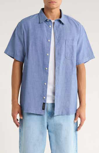 Vans Lawson Short Sleeve Cotton & Linen Button-Up Shirt