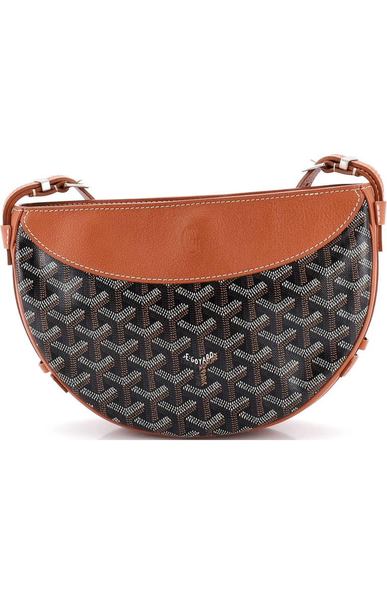 Pre-Owned Goyard Hirondelle Shoulder Bag Coated Canvas and Leather, Alternate, color, Brown