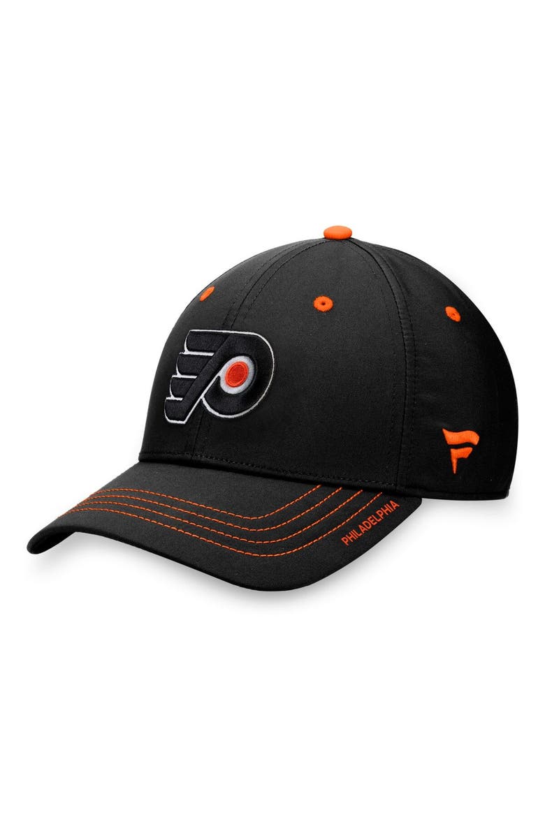 Men's Fanatics Branded Black Philadelphia Flyers Authentic Pro Rink Flex Hat, Main, color, Black