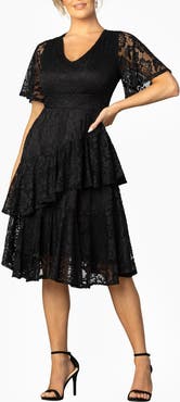 Kiyonna Lace Affair Cocktail Dress