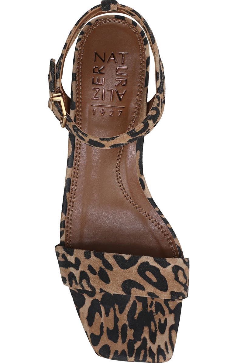 Naturalizer Hana Ankle Strap Sandal, Alternate, color, Dark Brown/ Black