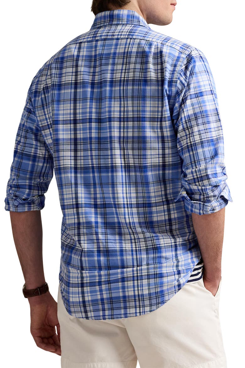 Plaid Classic Fit Oxford Button-Up Shirt, Alternate, color, 6684A BLUE MULTI