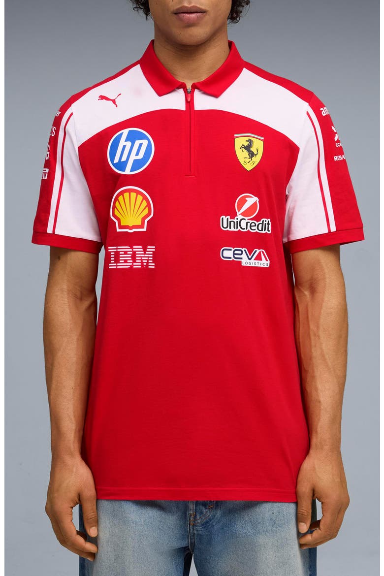 Scuderia Ferrari Replica Polo, Main, color, PUMA RED