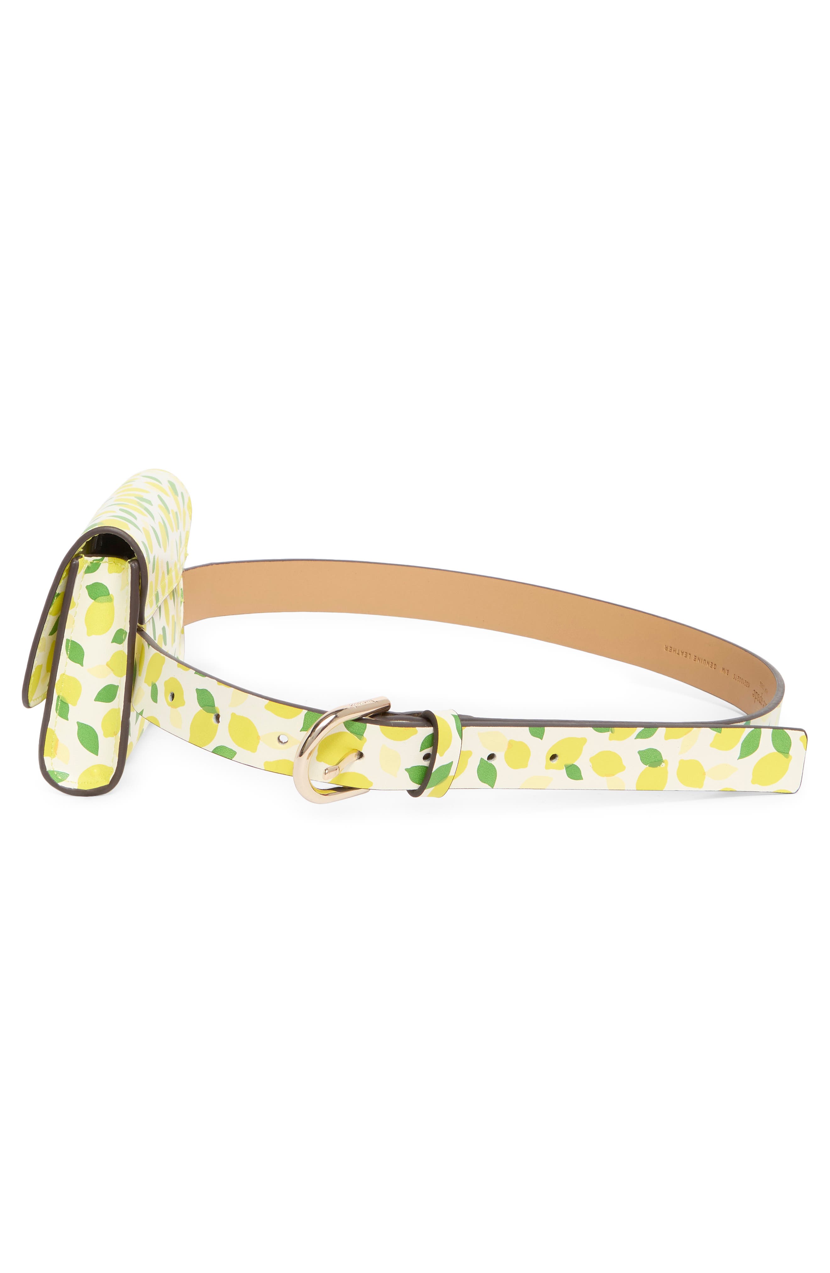 Kate Spade New York lemon toss belt bag, Alternate, color, 