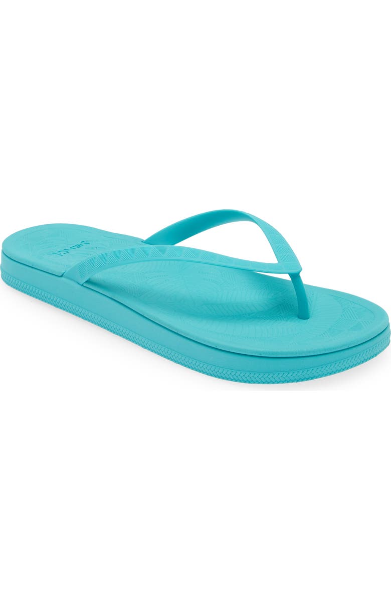 Sanuk Funshine Water Friendly Flip Flop, Main, color, Turquoise