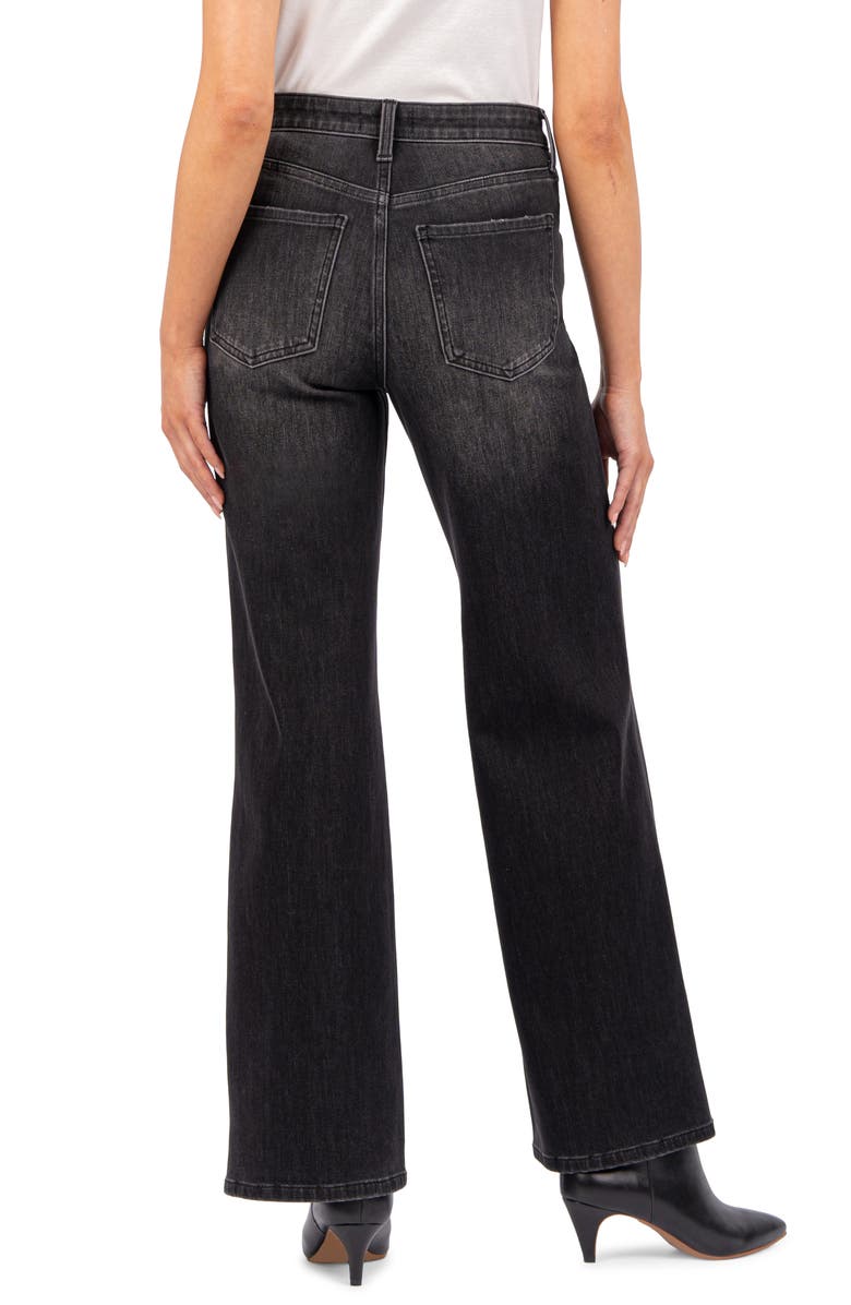 KUT from the Kloth Seamed High Waist Ankle Wide Leg Jeans, Alternate, color, 