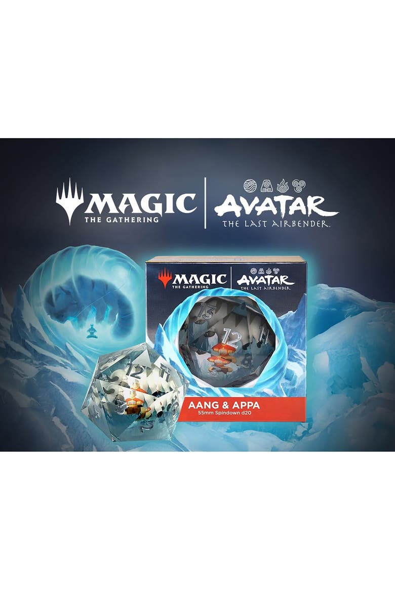 Avatar the Last Airbender Spindown d20 Aang & Appa Collectible Dice, Ages 14+, Alternate, color, Multicolored