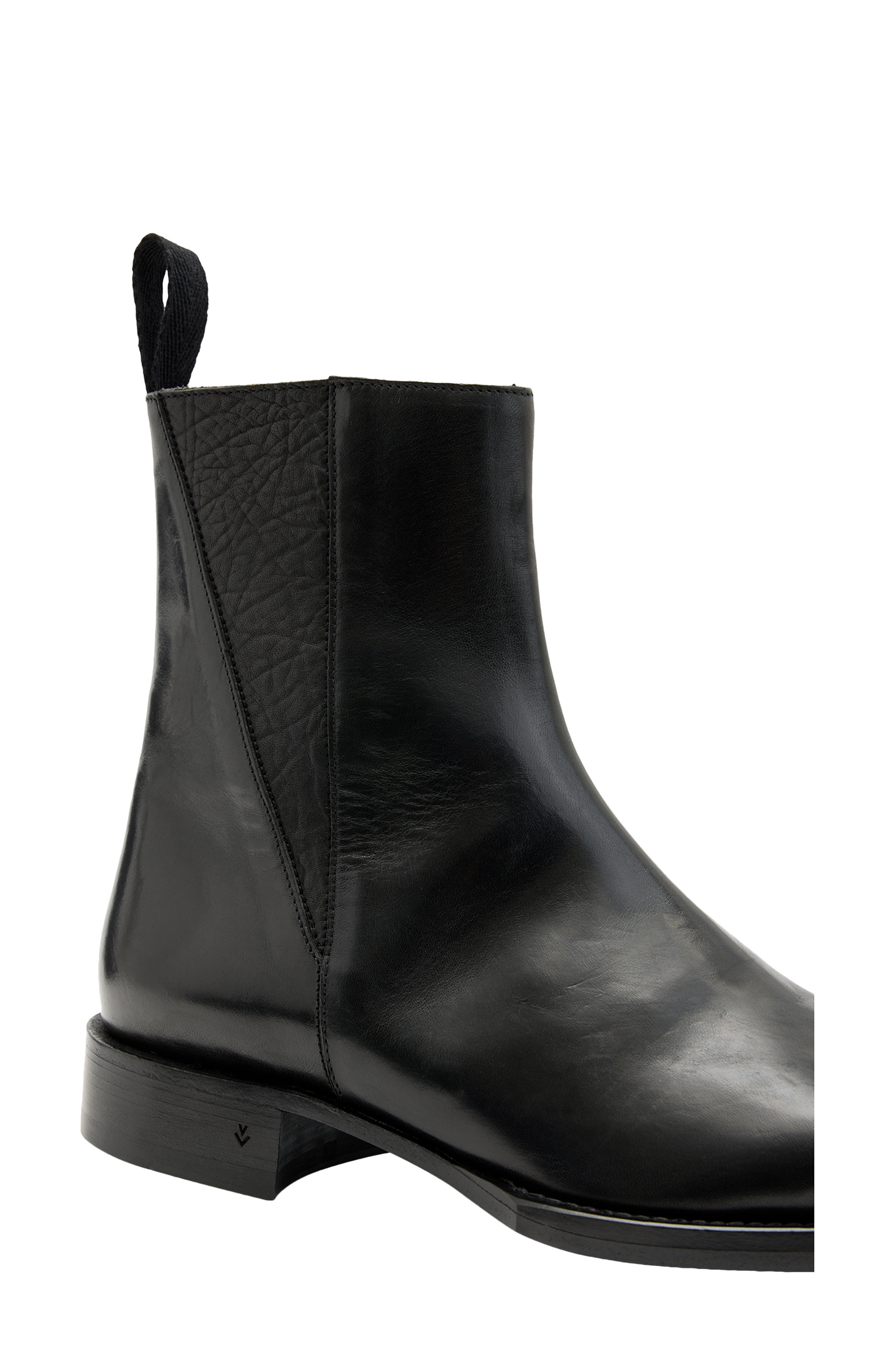 John Varvatos Geo Zip Boot, Alternate, color, Black