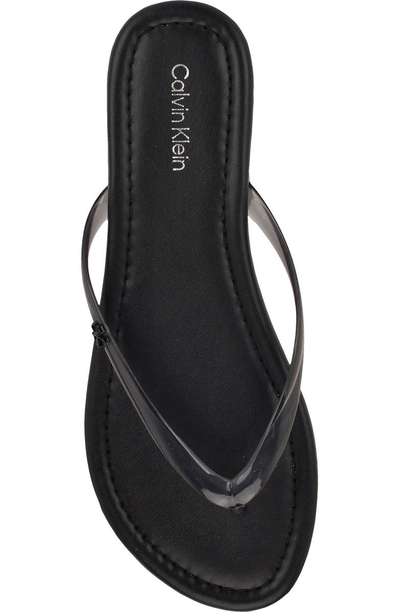 Calvin Klein Crude Flip Flop, Alternate, color, Black