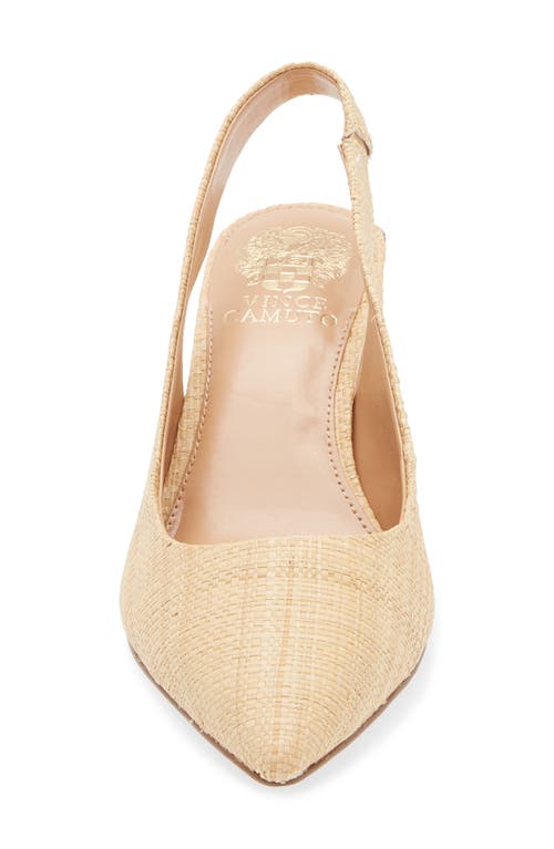 Vince Camuto Hamden Pointed Toe Slingback Pump In Sand