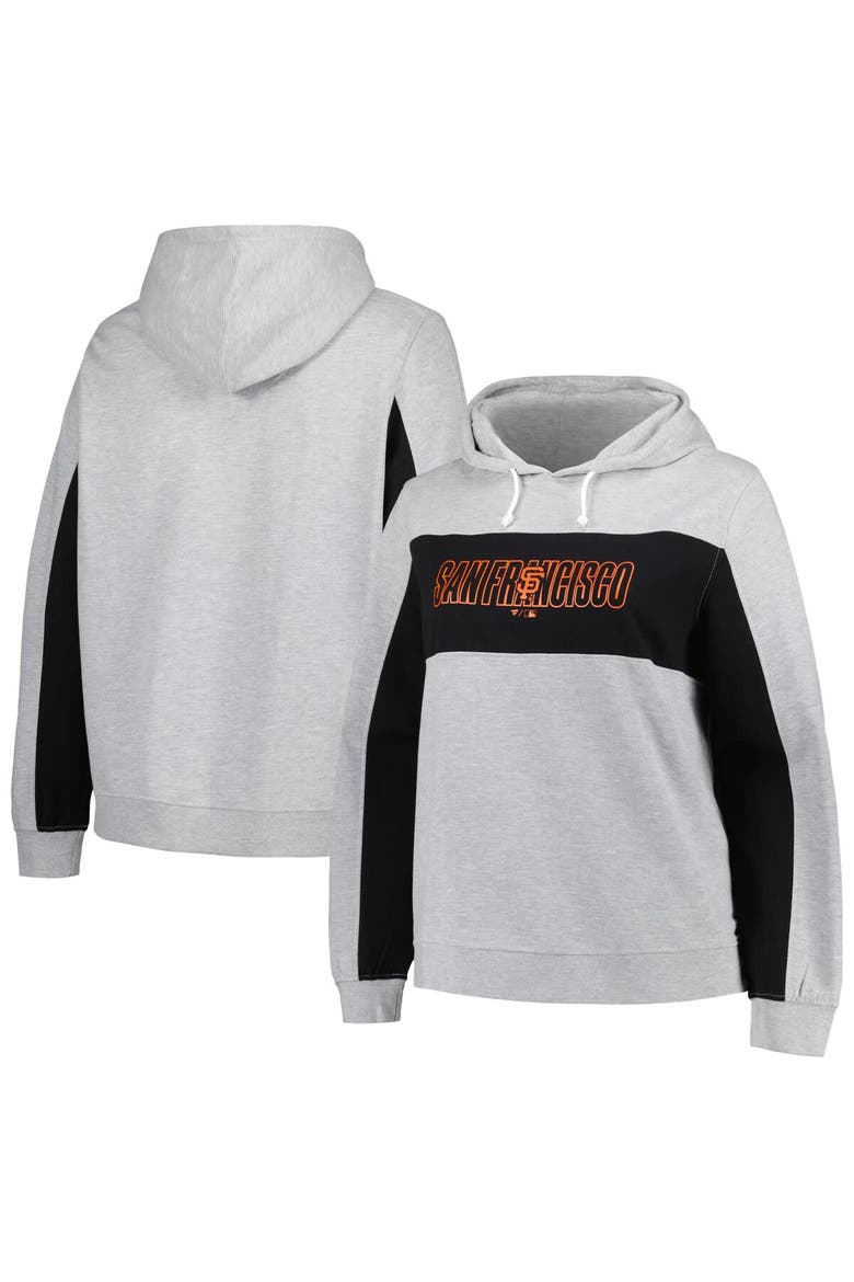 Women's Profile Heather Gray San Francisco Giants Plus Size Pullover Hoodie, Main, color, Heather Gray