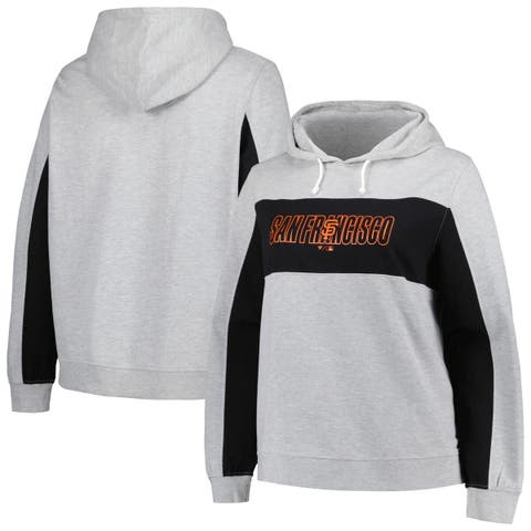 Women's Profile Heather Gray San Francisco Giants Plus Size Pullover Hoodie