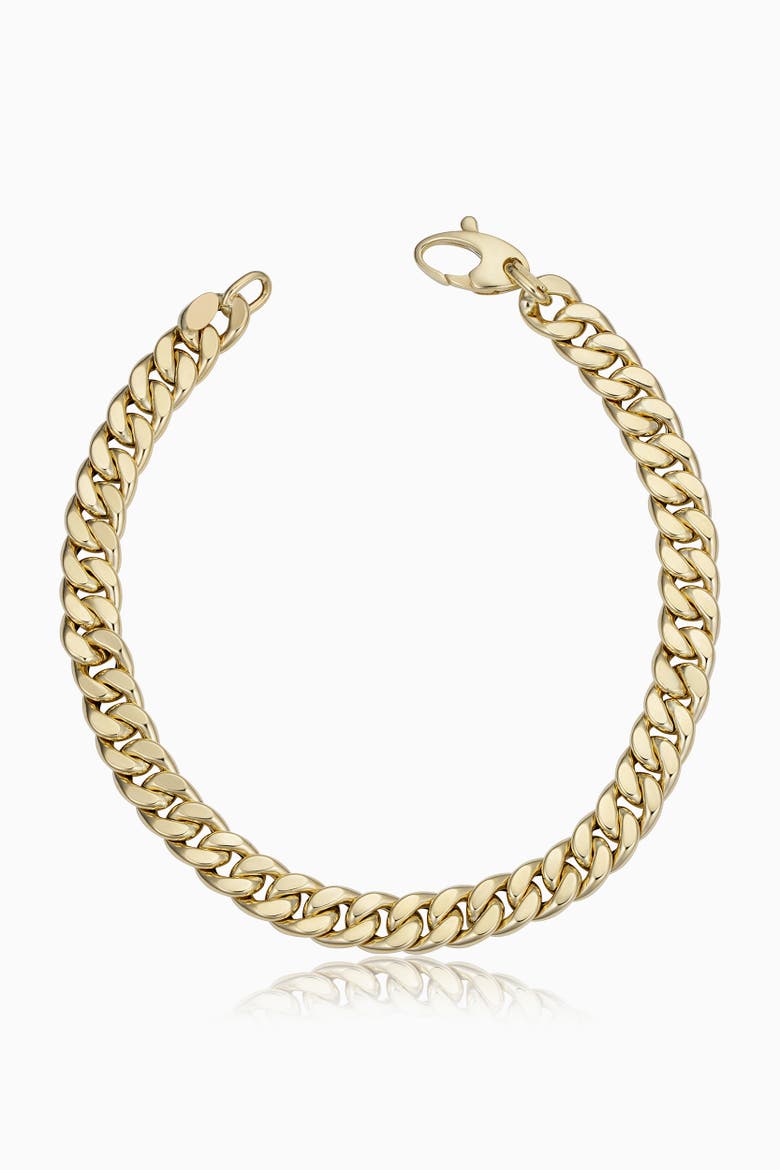 14K Yellow Gold Estate Cuban Bracelet, Main, color, Yellow Gold