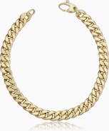Oradina 14K Yellow Gold Estate Cuban Bracelet
