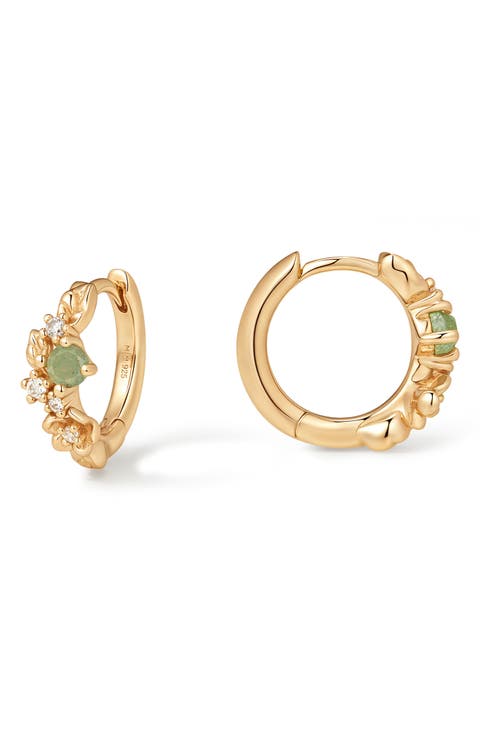 Lumi Flora Hoop Earrings