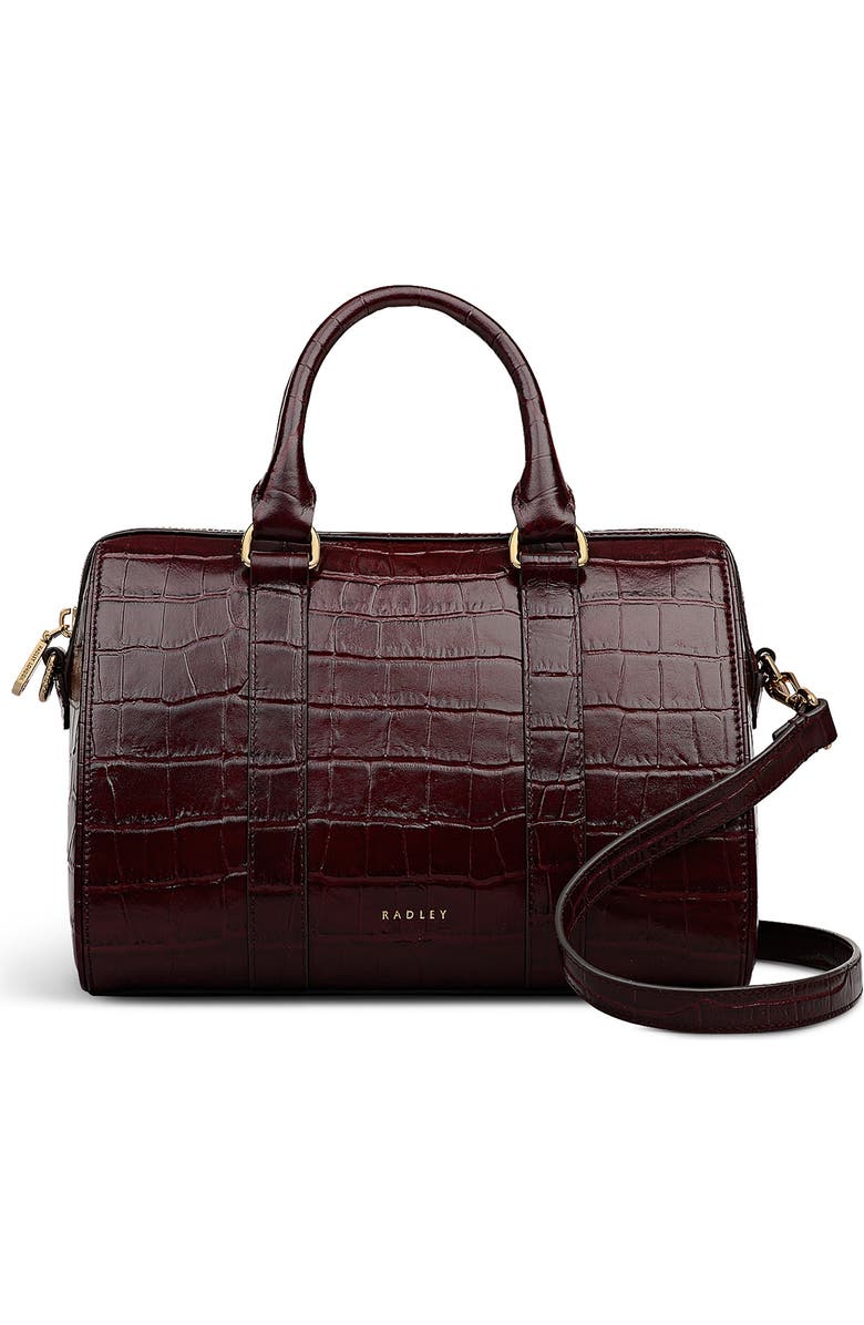 Radley Noble Alley Zip Top Handle Bag, Main, color, Dark Cherry
