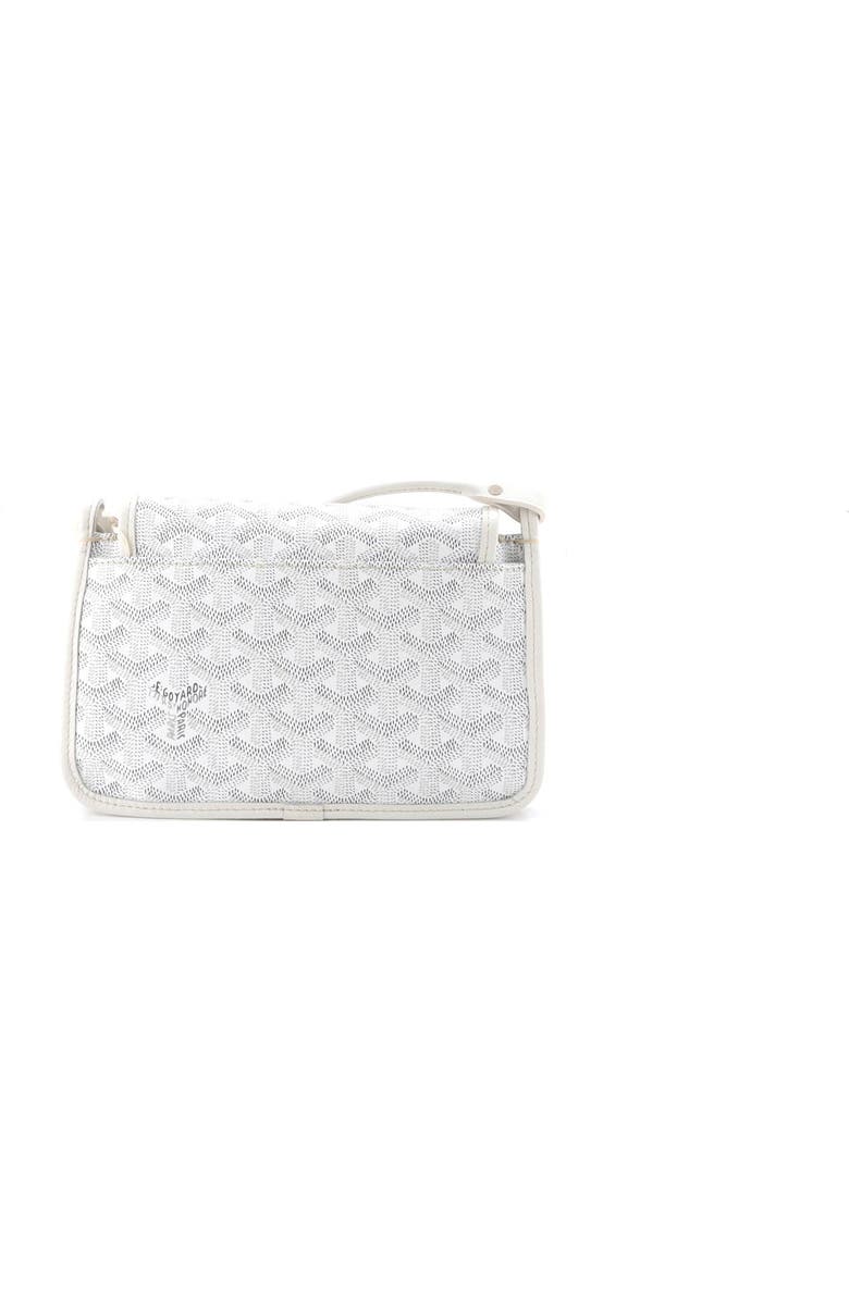 Pre-Owned Goyard Plumet Clutch Wallet Coated Canvas, Alternate, color, White