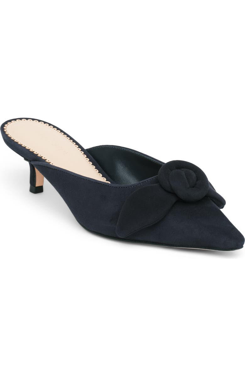 Cinq à Sept Layla Kitten Heel Mule, Main, color, Navy