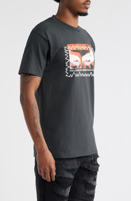 Obey Vital Signs Graphic T-shirt In Gray