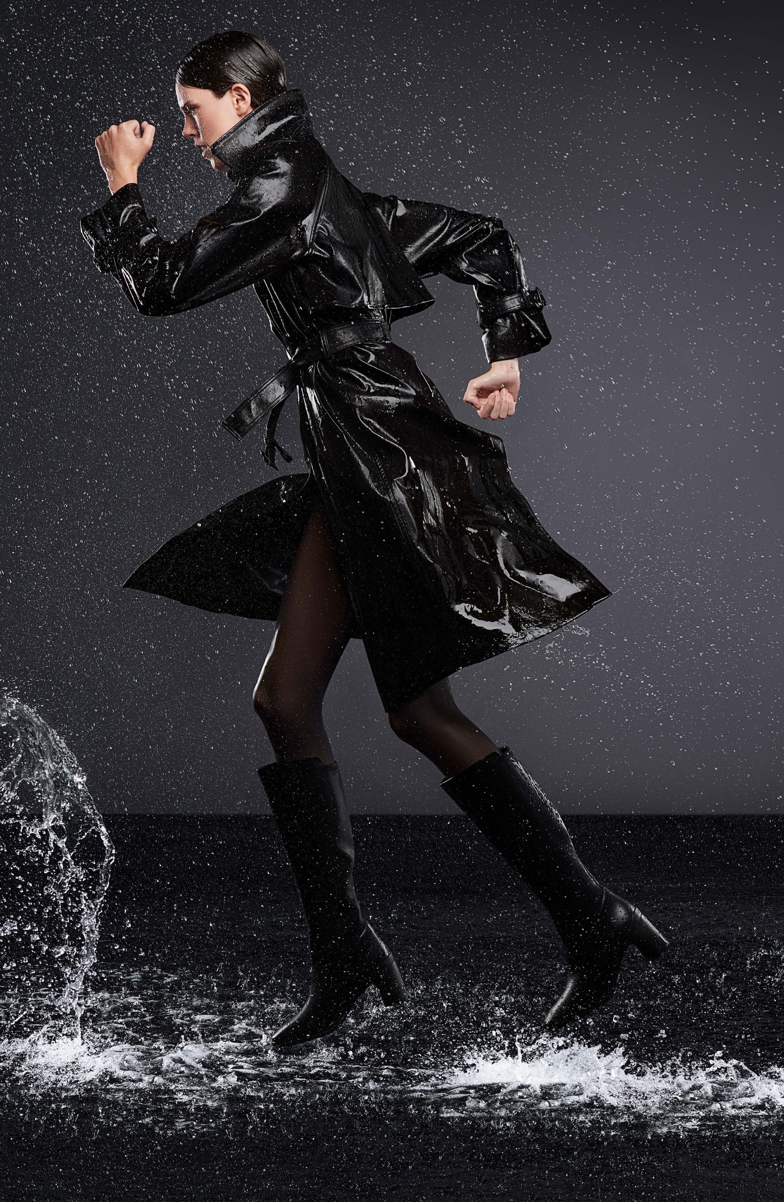 Naturalizer Axel Weatherproof Knee High Boot, Alternate, color, Black Leather