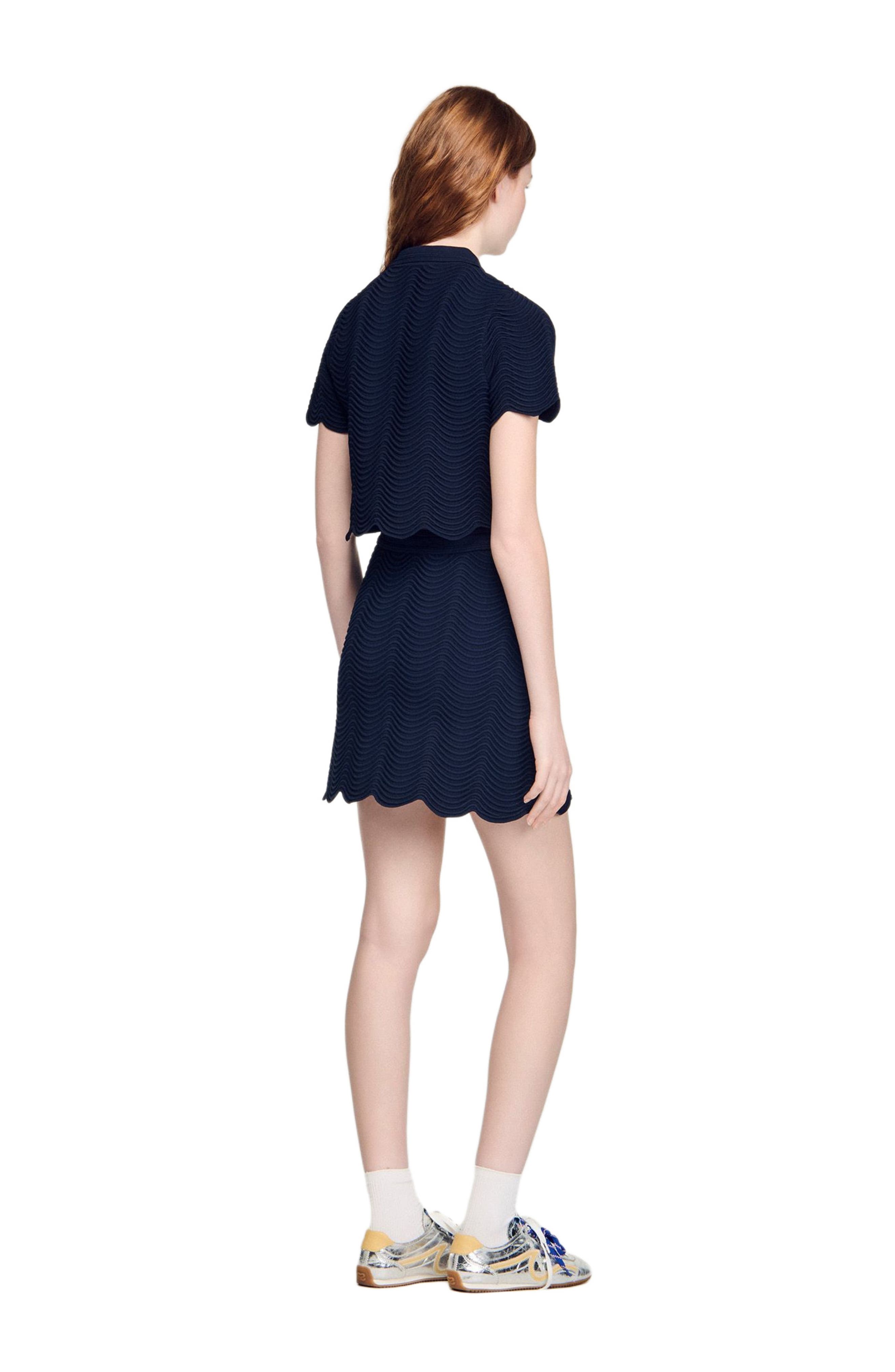 Decorative knit polo-neck sweater - image 4