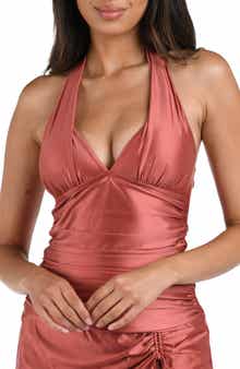 La Blanca Earth Halter Tankini Top