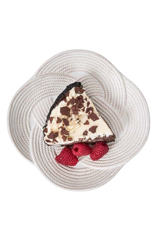 Juliska Le Panier Mystic Knot Dessert/salad Plate In White