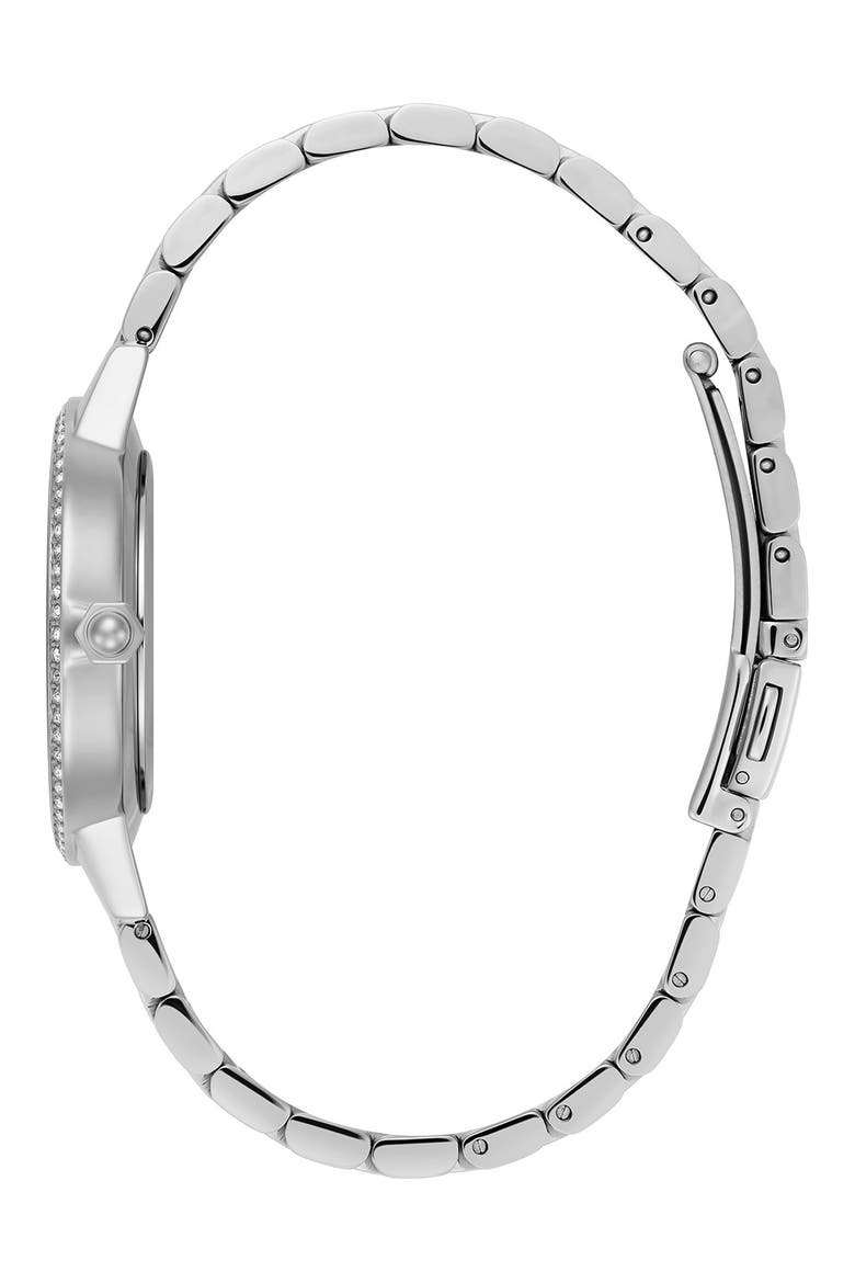 Captivate Mother-of-Pearl & Crystal Bracelet Watch, 34mm, Alternate, color, MOP/ SILVER