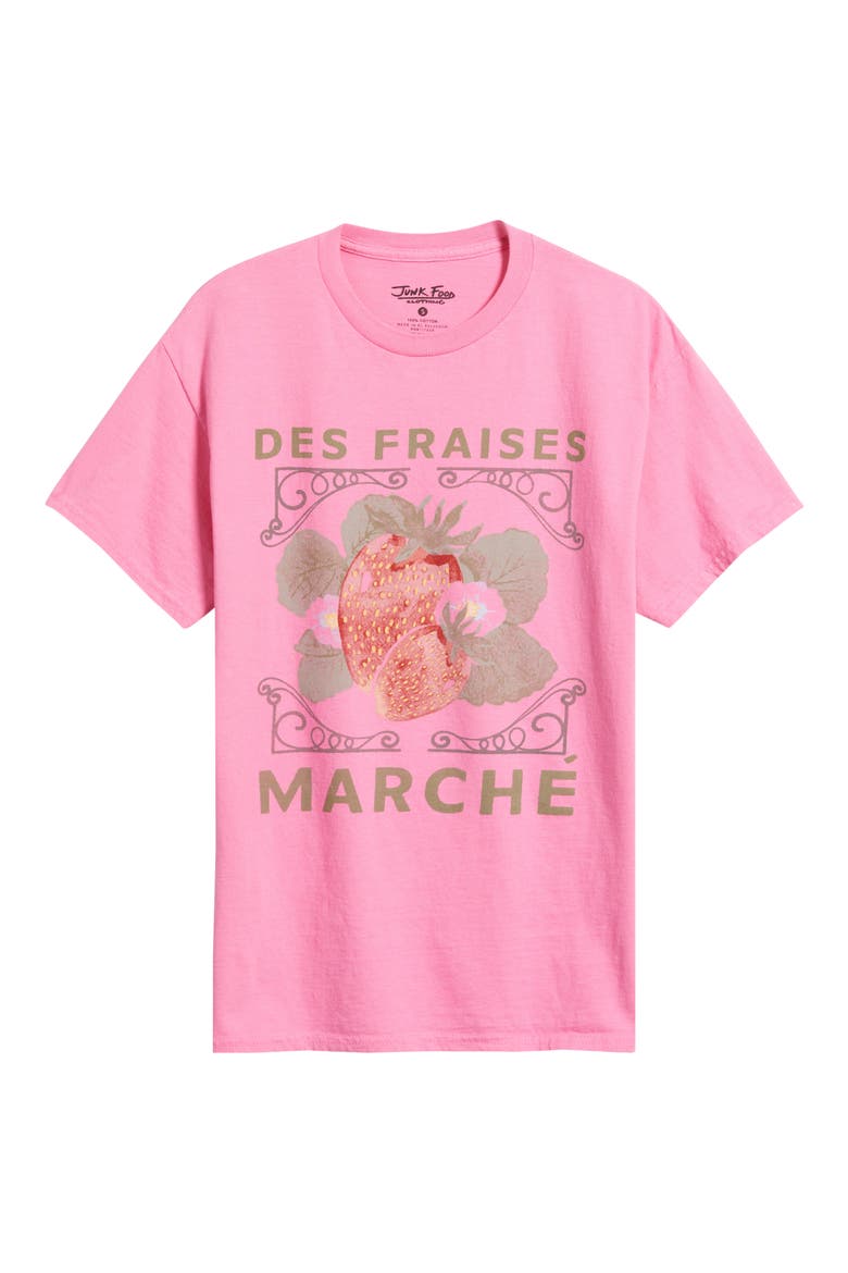 Des Fraises Marché Cotton Graphic T-Shirt, Alternate, color, AZALEA