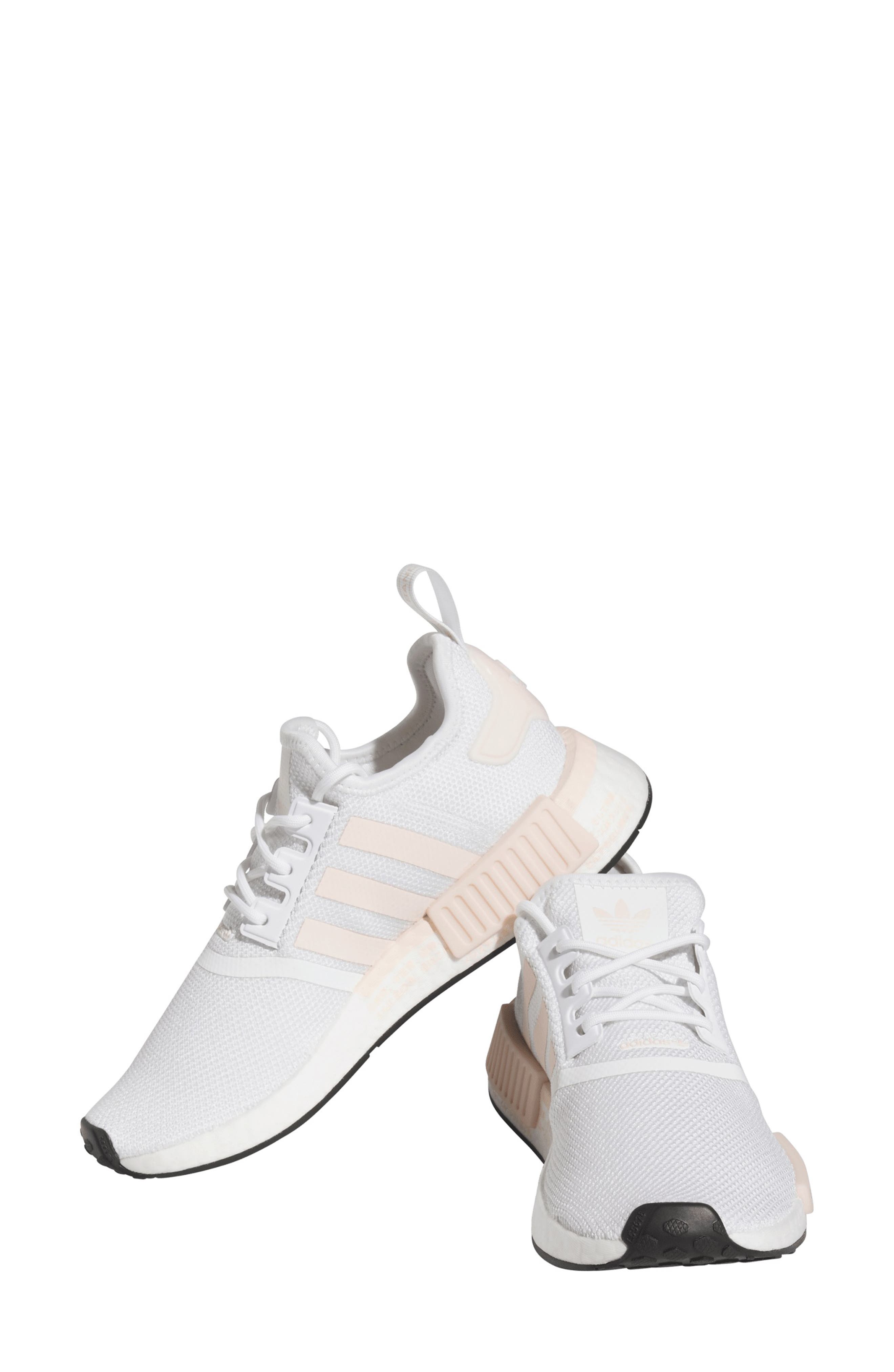 adidas NMD R1 Running Sneaker, Alternate, color, Ftwr White/ Wonder Quartz