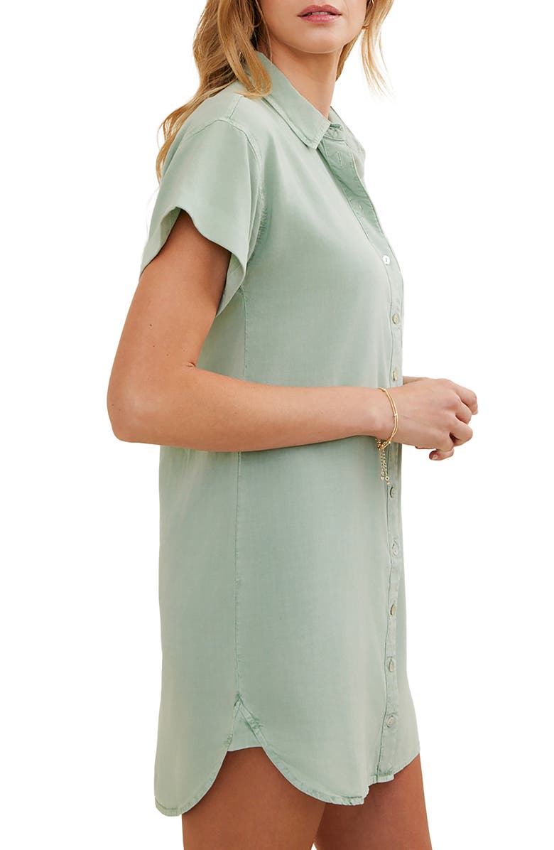 Bella Dahl Roll Sleeve Pocket Mini Shirtdress, Alternate, color, 