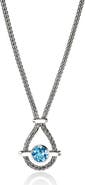 John Hardy Icon Swiss Blue Topaz Pendant Necklace