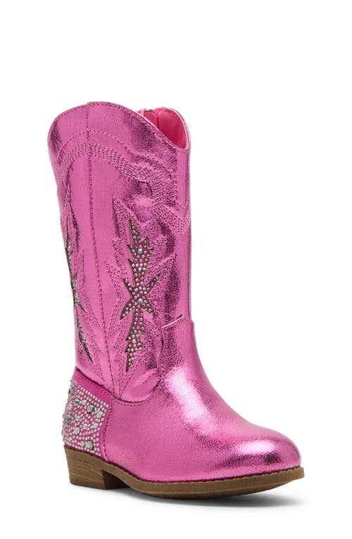 Steve Madden Kids' Tyeehah Western Boot In Pink
