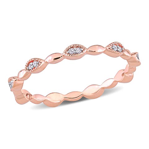 Diamond Eternity Ring 10k Rose Gold